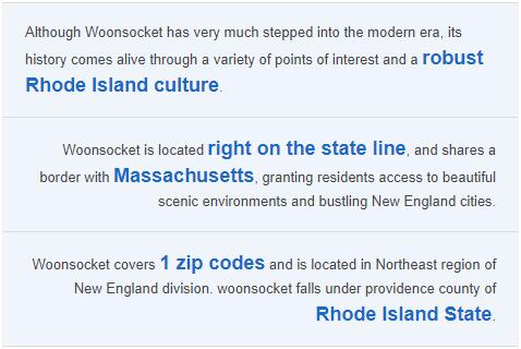 Geography of Woonsocket, Rhode Island – U.S. Private Schools Finder